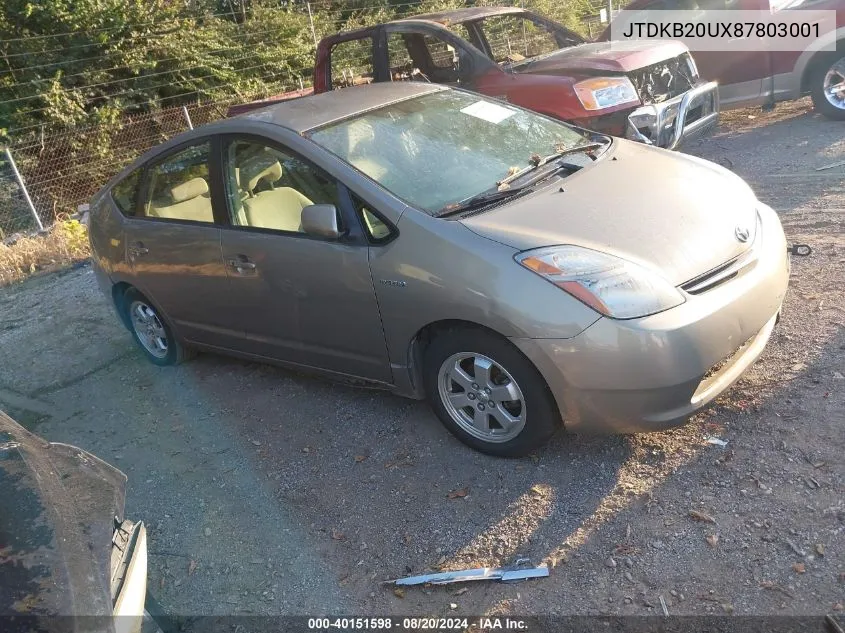 JTDKB20UX87803001 2008 Toyota Prius