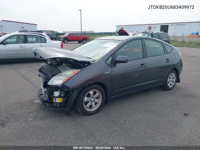 2008 Toyota Prius VIN: JTDKB20U683409972 Lot: 40154624