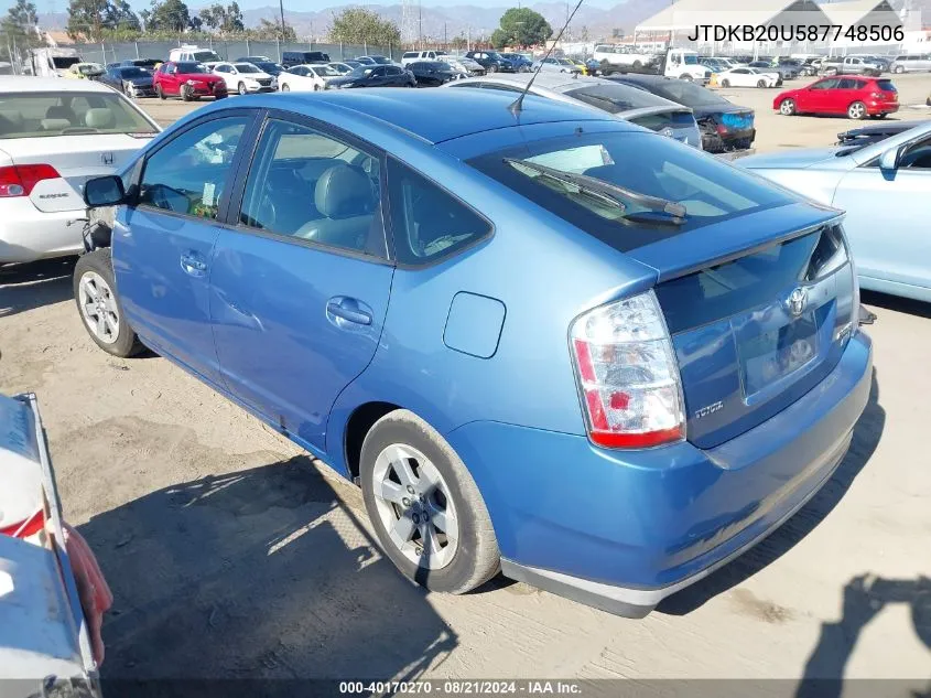 JTDKB20U587748506 2008 Toyota Prius