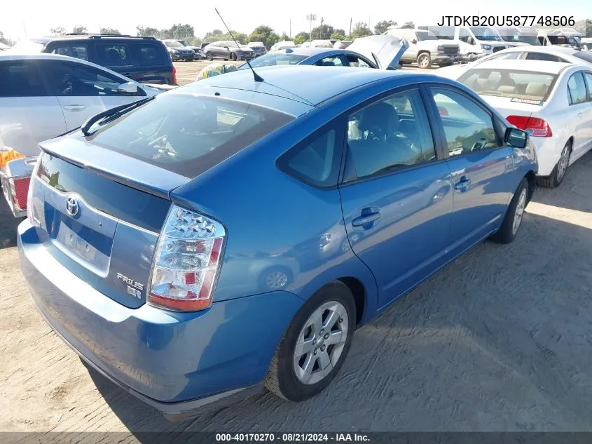 JTDKB20U587748506 2008 Toyota Prius