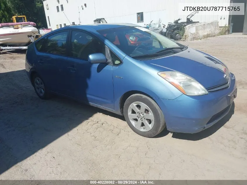 JTDKB20U787715765 2008 Toyota Prius