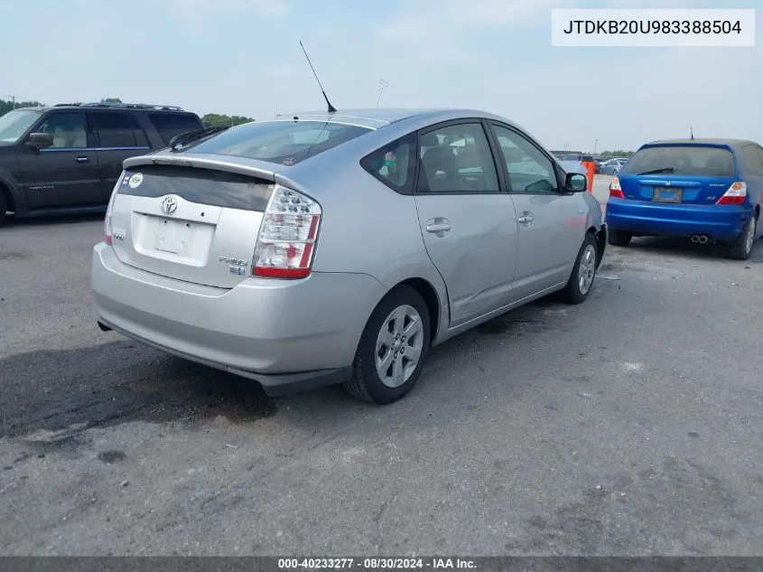 JTDKB20U983388504 2008 Toyota Prius