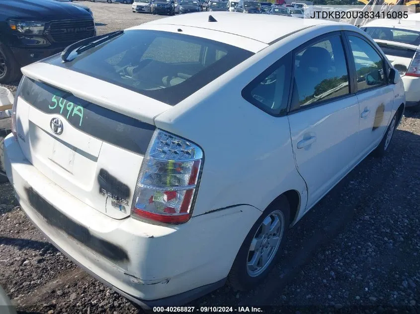 JTDKB20U383416085 2008 Toyota Prius