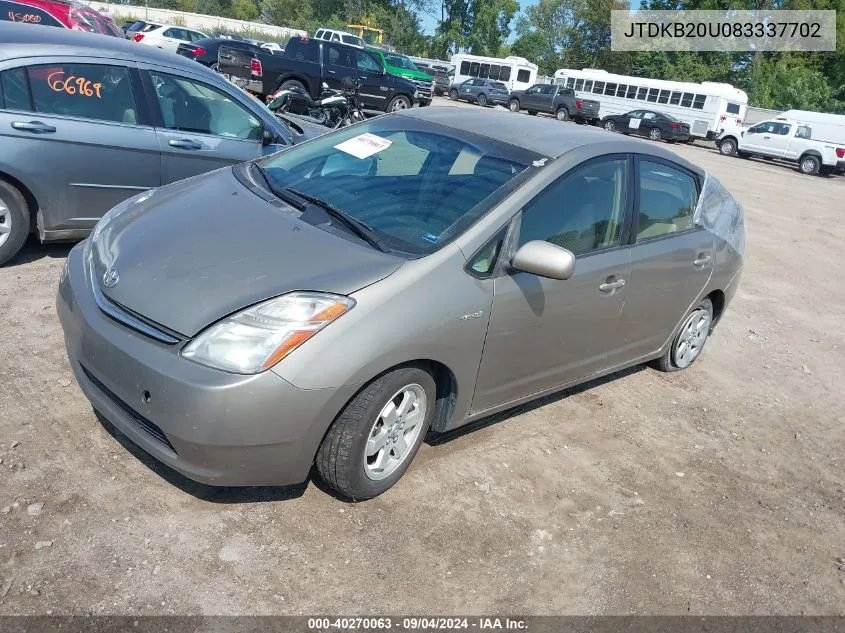 JTDKB20U083337702 2008 Toyota Prius