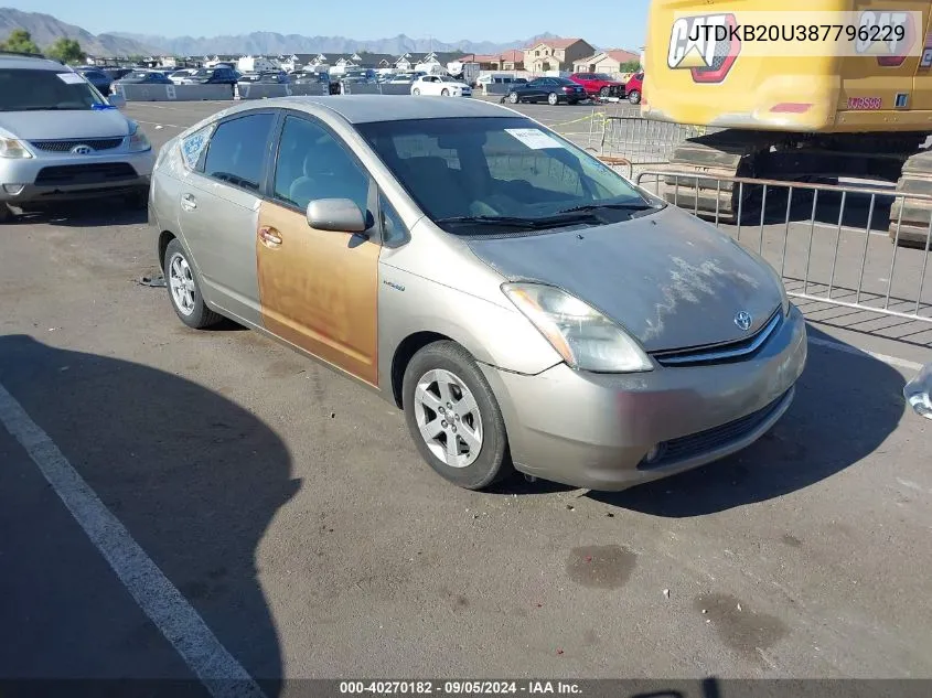 2008 Toyota Prius VIN: JTDKB20U387796229 Lot: 40270182