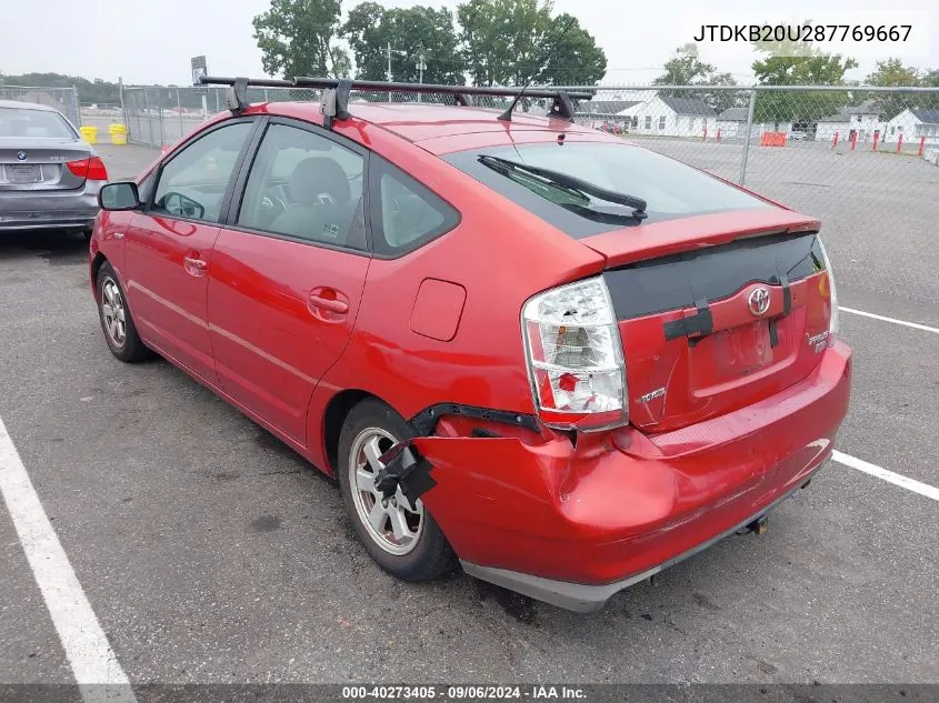 JTDKB20U287769667 2008 Toyota Prius