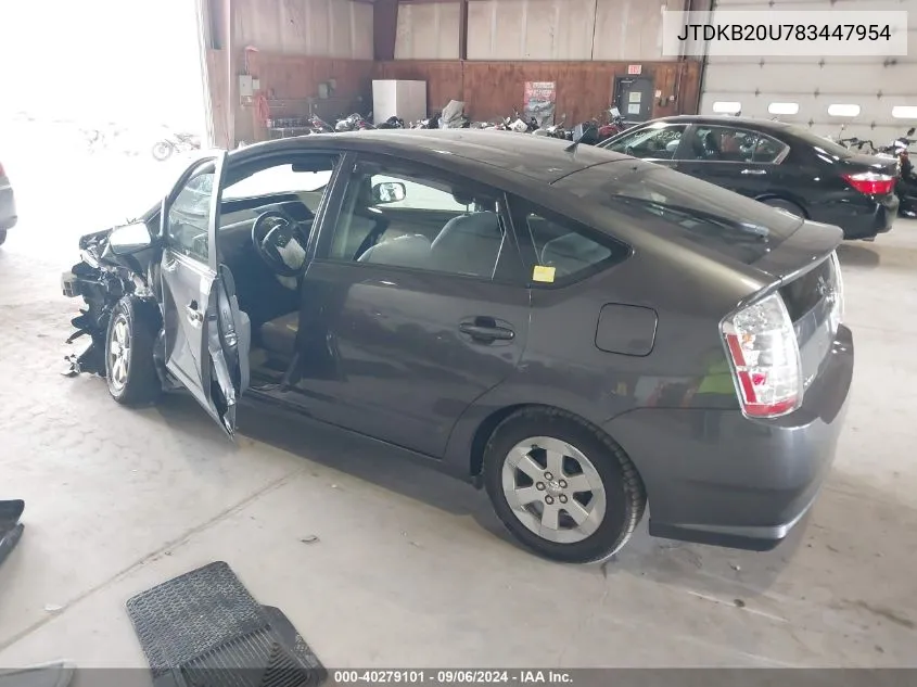 JTDKB20U783447954 2008 Toyota Prius