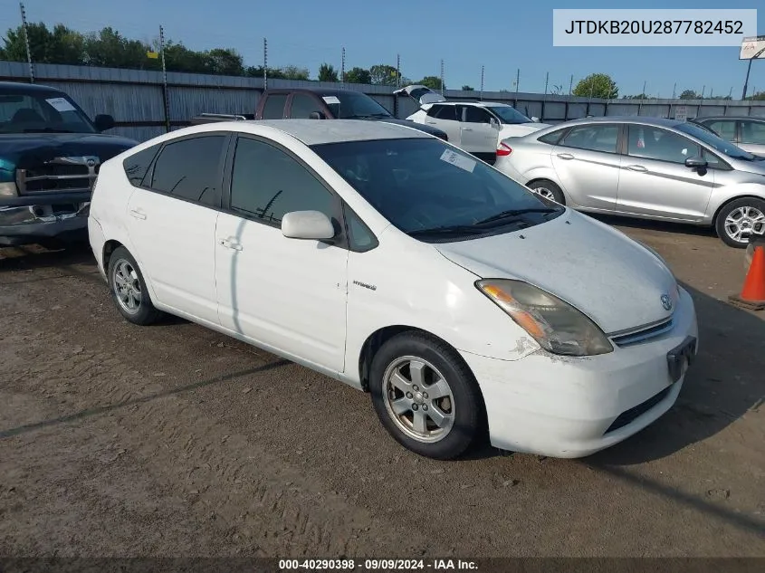 JTDKB20U287782452 2008 Toyota Prius