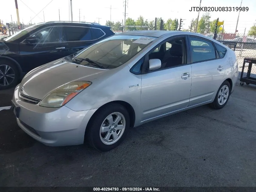 JTDKB20U083319989 2008 Toyota Prius