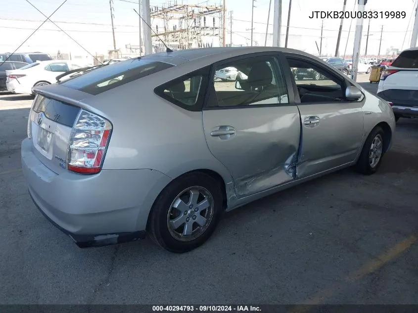 JTDKB20U083319989 2008 Toyota Prius