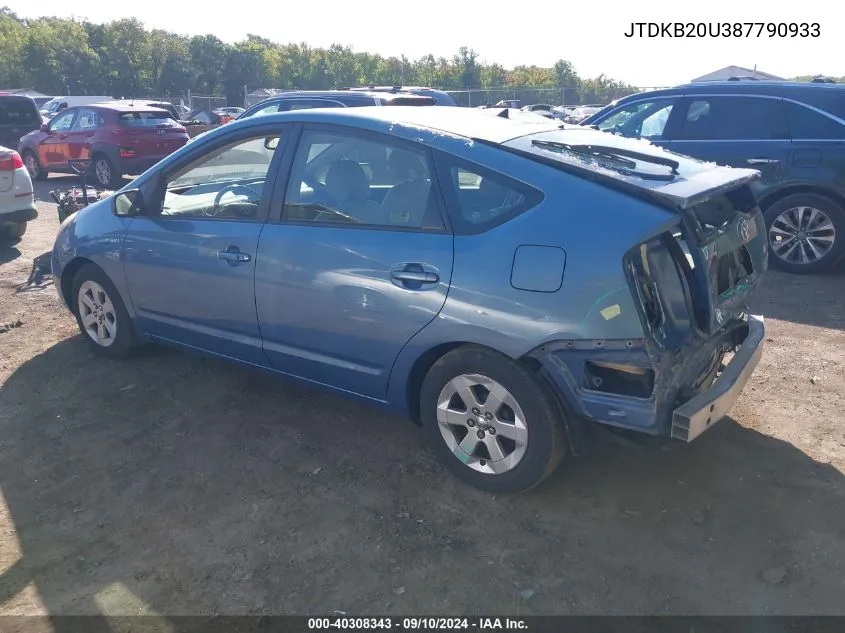 JTDKB20U387790933 2008 Toyota Prius