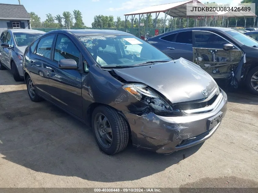 JTDKB20U083426489 2008 Toyota Prius Touring