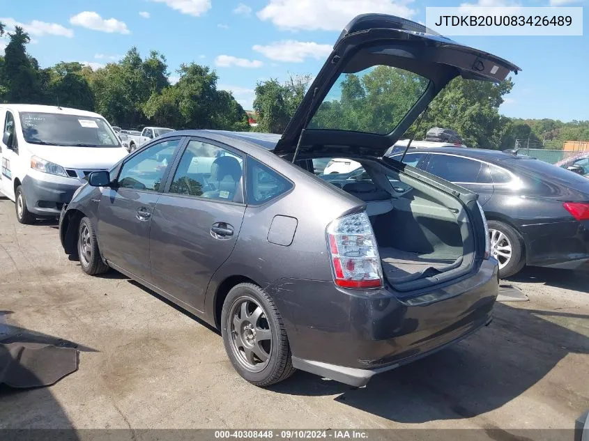 JTDKB20U083426489 2008 Toyota Prius Touring