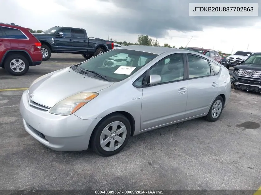 JTDKB20U887702863 2008 Toyota Prius