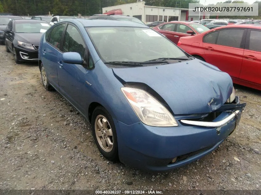 2008 Toyota Prius VIN: JTDKB20U787797691 Lot: 40326237