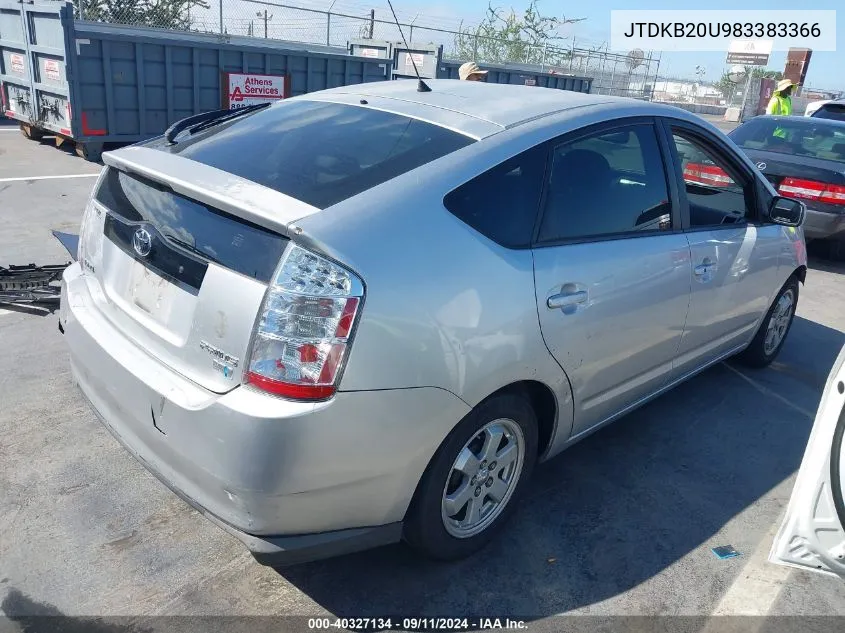 JTDKB20U983383366 2008 Toyota Prius