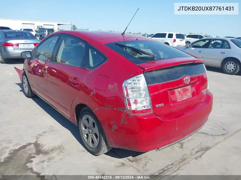 JTDKB20UX87761431 2008 Toyota Prius