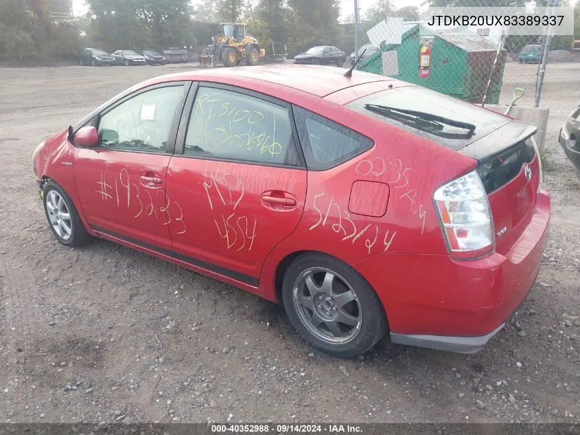 JTDKB20UX83389337 2008 Toyota Prius Touring