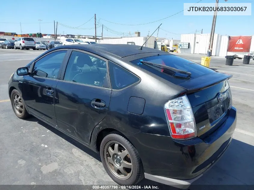 JTDKB20U683303067 2008 Toyota Prius Touring