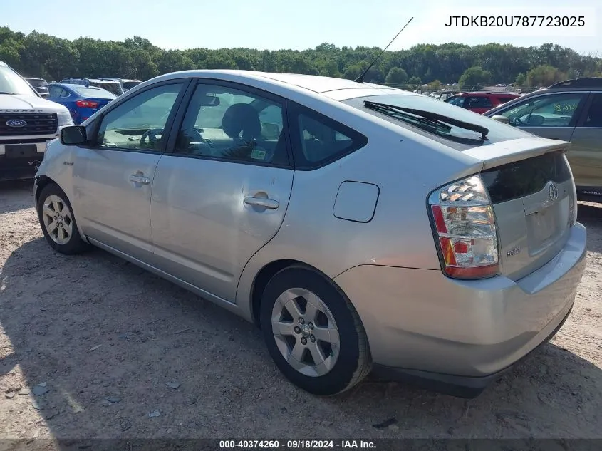 JTDKB20U787723025 2008 Toyota Prius