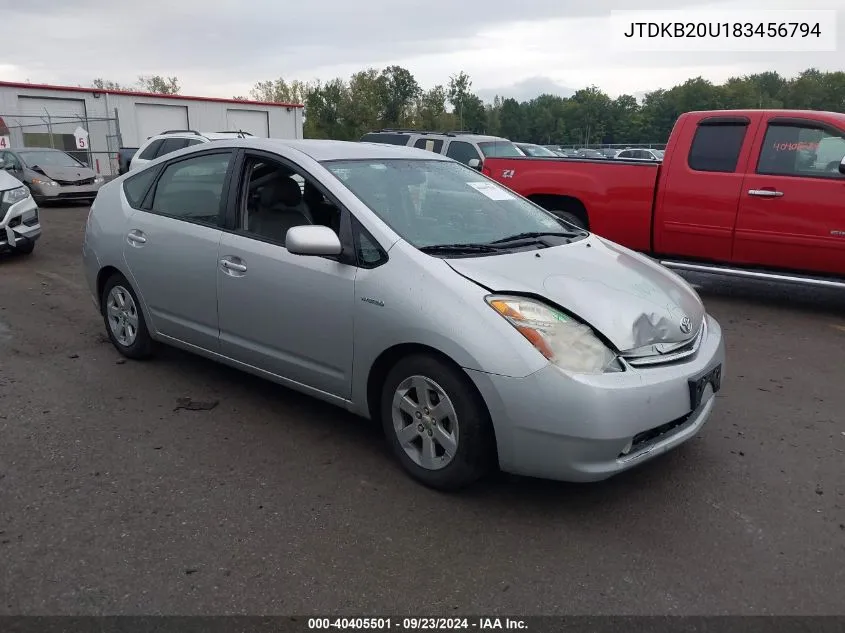 2008 Toyota Prius VIN: JTDKB20U183456794 Lot: 40405501