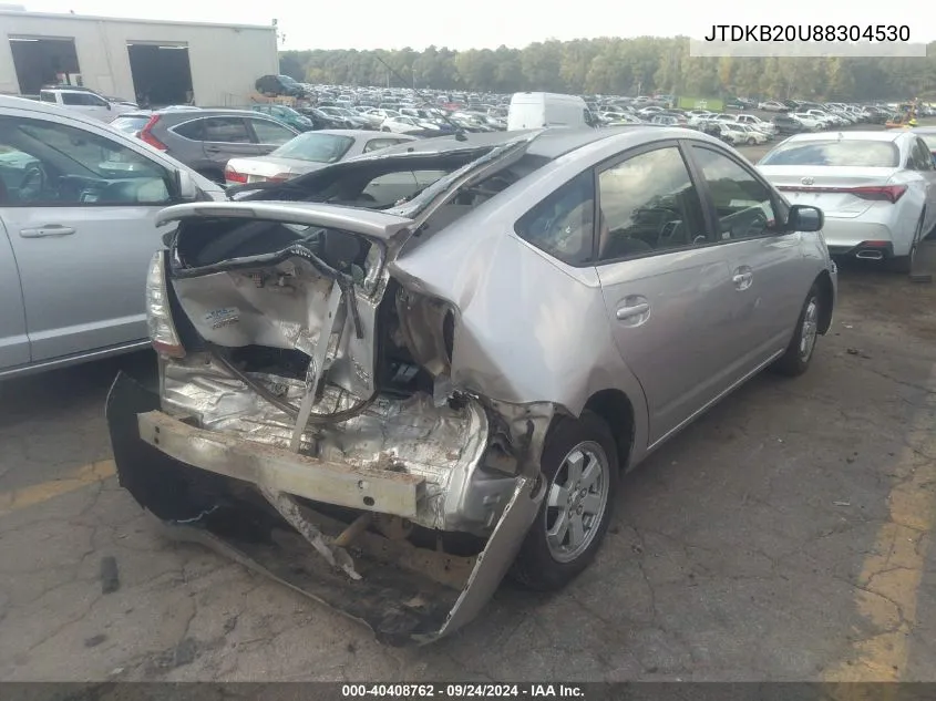 2008 Toyota Prius VIN: JTDKB20U88304530 Lot: 40408762