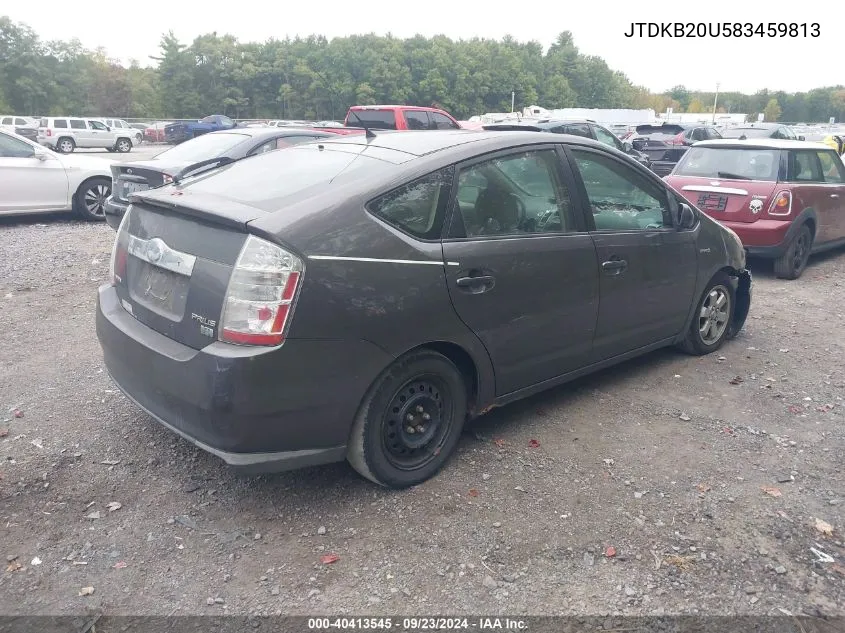 2008 Toyota Prius VIN: JTDKB20U583459813 Lot: 40413545