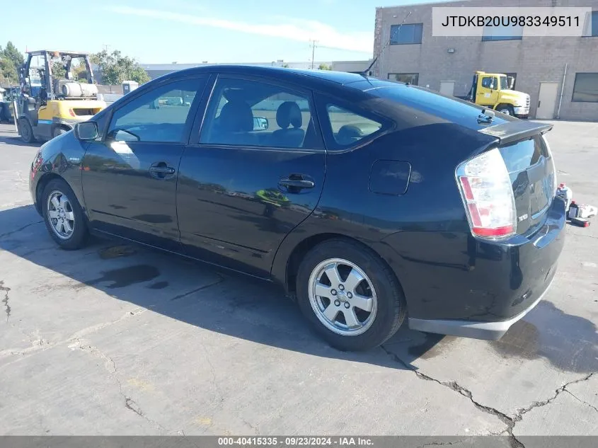 JTDKB20U983349511 2008 Toyota Prius