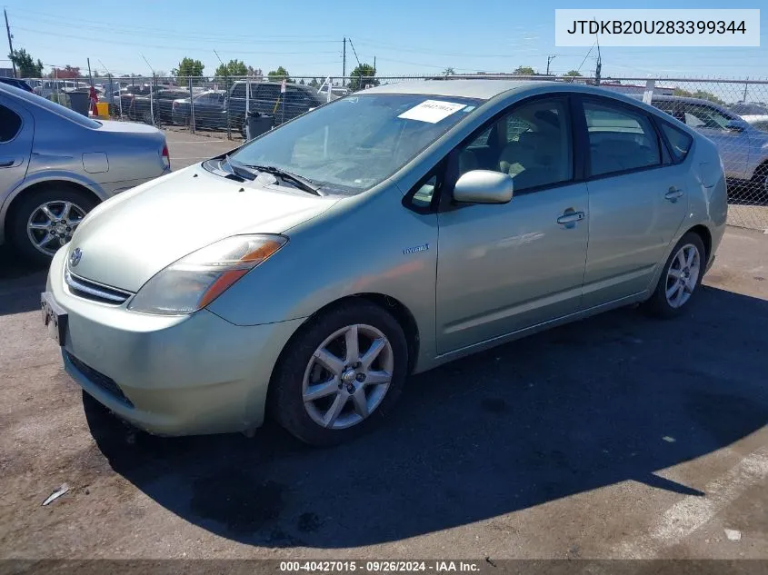 JTDKB20U283399344 2008 Toyota Prius Touring