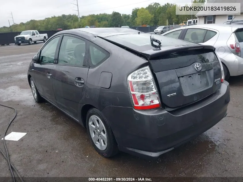 JTDKB20U183419826 2008 Toyota Prius