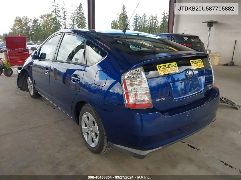 JTDKB20U587705882 2008 Toyota Prius