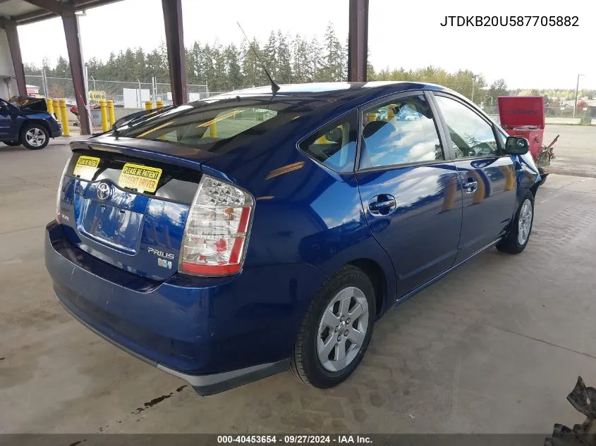 JTDKB20U587705882 2008 Toyota Prius