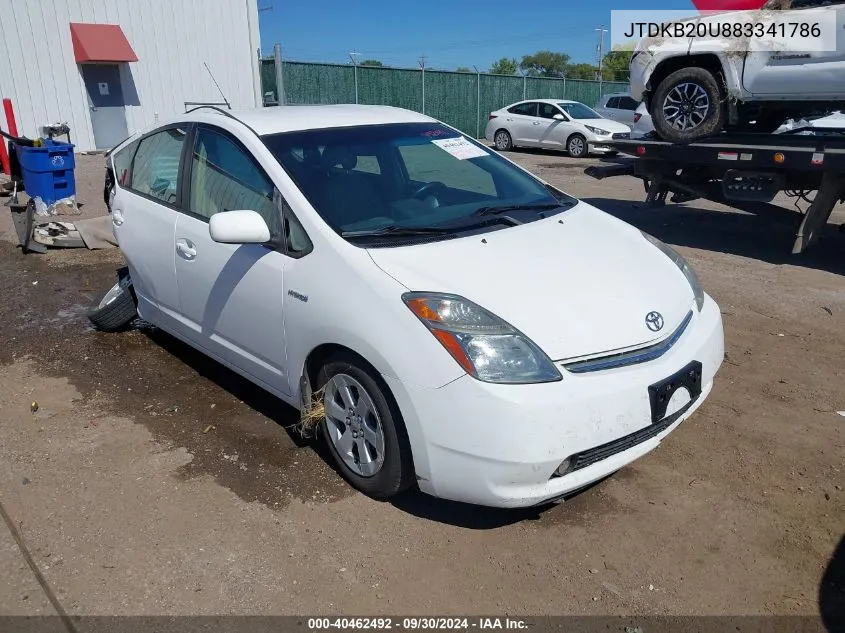 JTDKB20U883341786 2008 Toyota Prius