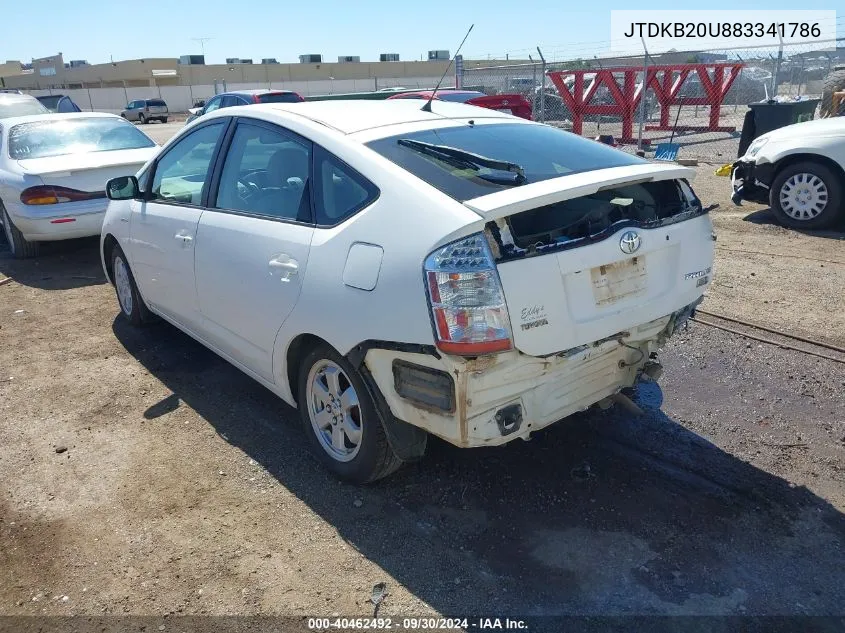 JTDKB20U883341786 2008 Toyota Prius