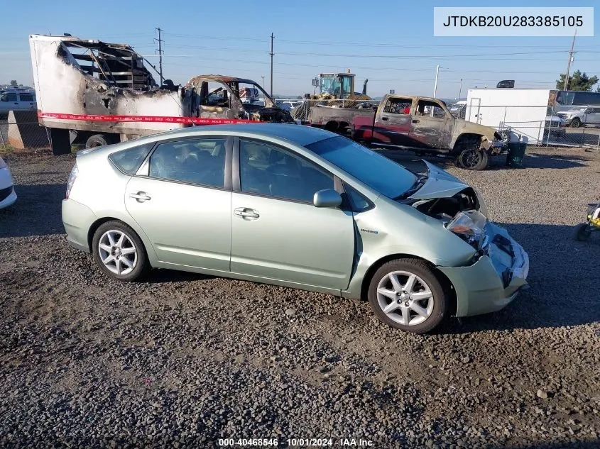 2008 Toyota Prius Touring VIN: JTDKB20U283385105 Lot: 40468546