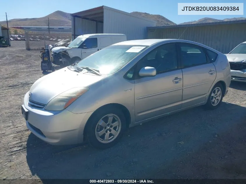 JTDKB20U083409384 2008 Toyota Prius