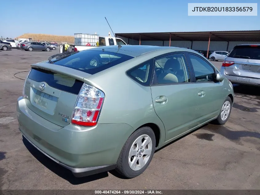 JTDKB20U183356579 2008 Toyota Prius