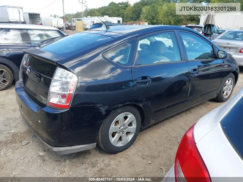 2008 Toyota Prius VIN: JTDKB20U183301288 Lot: 40487701