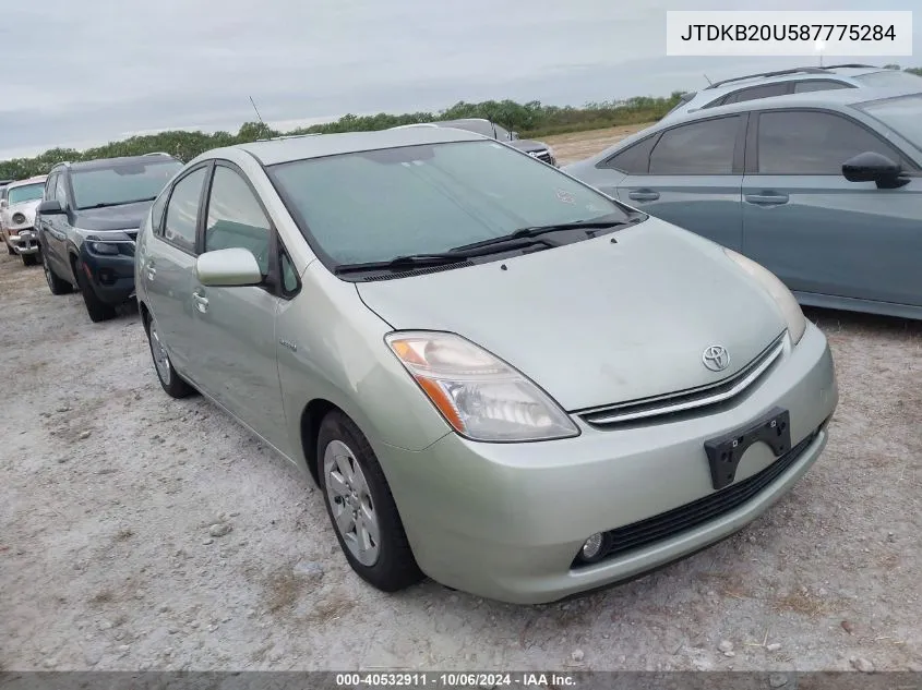 2008 Toyota Prius VIN: JTDKB20U587775284 Lot: 40532911