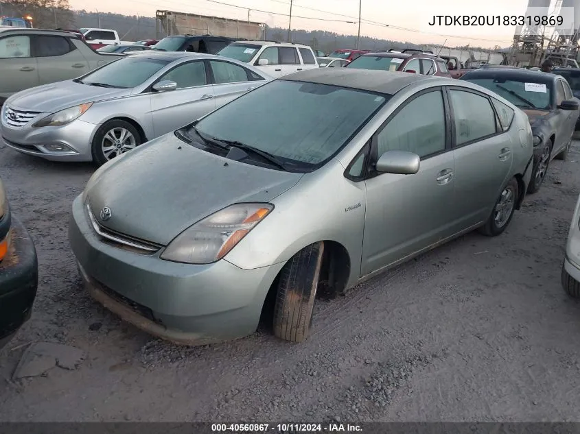 2008 Toyota Prius VIN: JTDKB20U183319869 Lot: 40560867