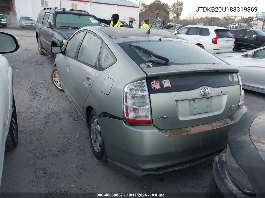 2008 Toyota Prius VIN: JTDKB20U183319869 Lot: 40560867