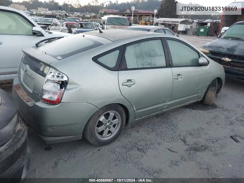 2008 Toyota Prius VIN: JTDKB20U183319869 Lot: 40560867