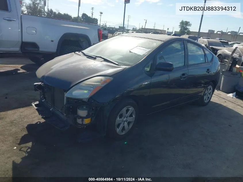 2008 Toyota Prius VIN: JTDKB20U883394312 Lot: 40564984