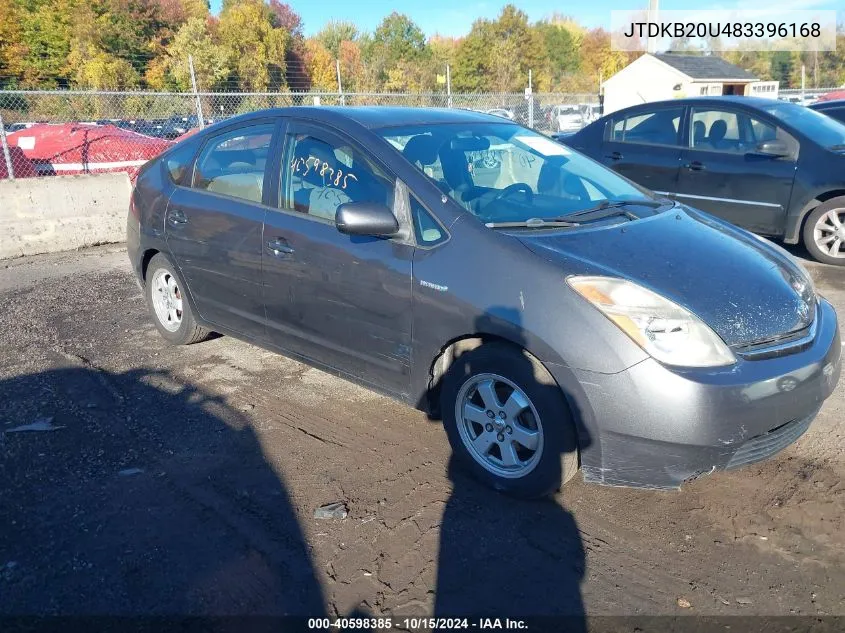 2008 Toyota Prius VIN: JTDKB20U483396168 Lot: 40598385