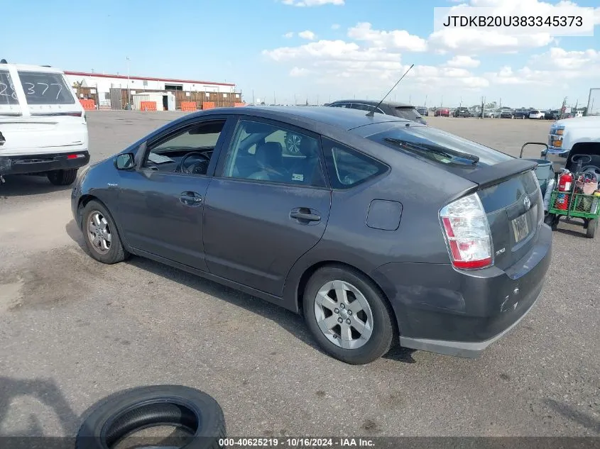 2008 Toyota Prius VIN: JTDKB20U383345373 Lot: 40625219