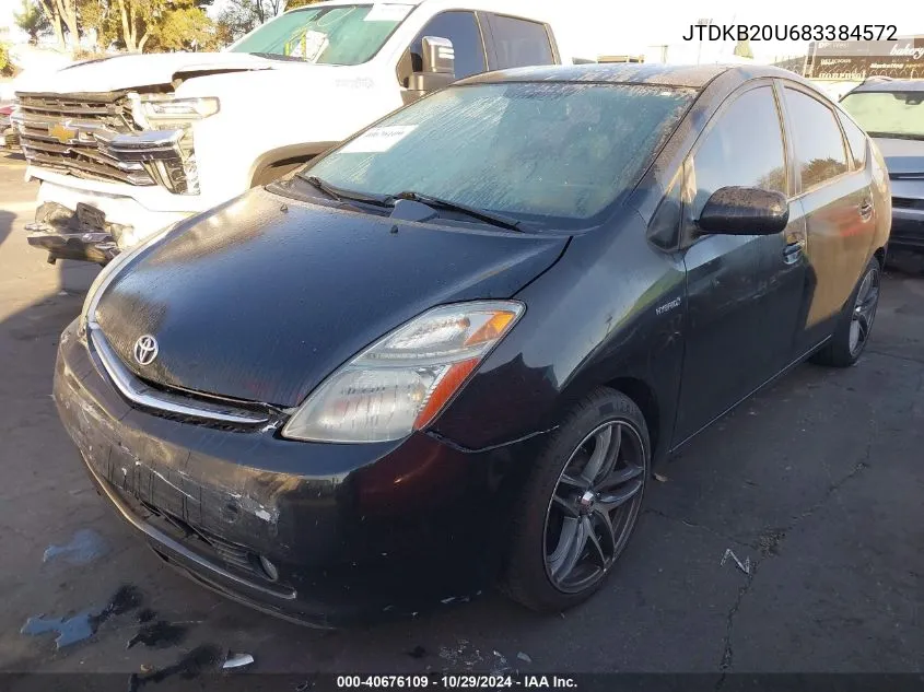 2008 Toyota Prius VIN: JTDKB20U683384572 Lot: 40676109