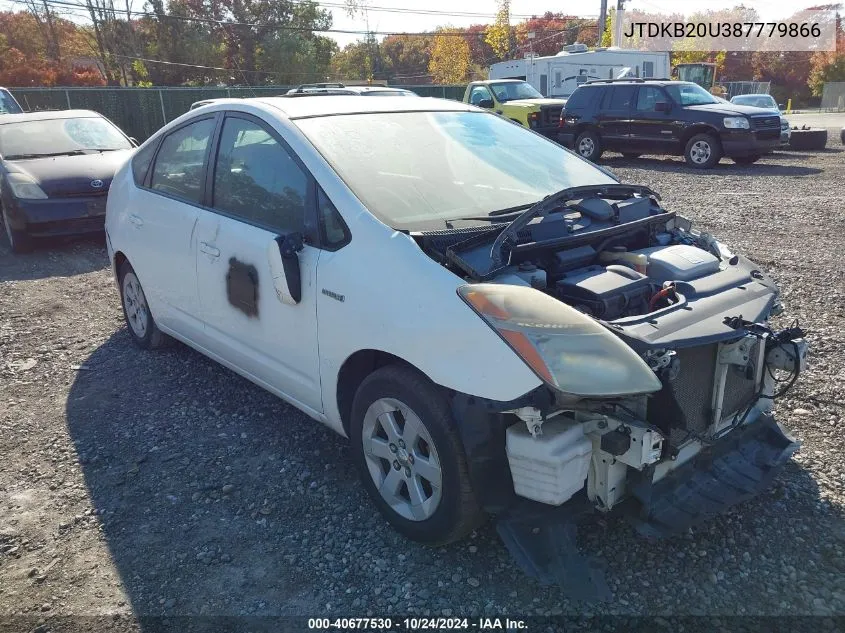 2008 Toyota Prius VIN: JTDKB20U387779866 Lot: 40677530