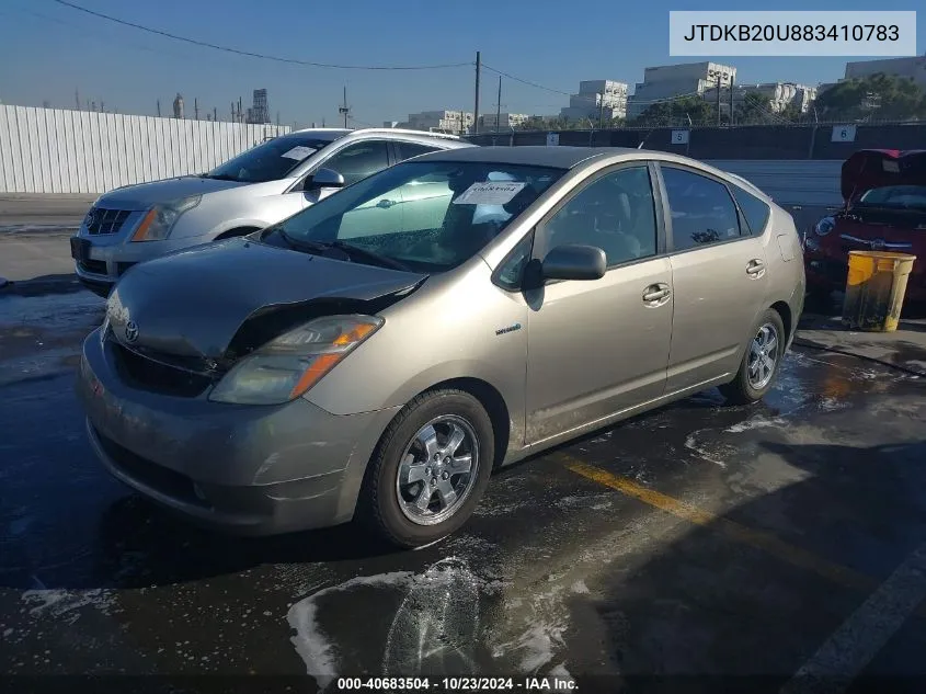 2008 Toyota Prius VIN: JTDKB20U883410783 Lot: 40683504