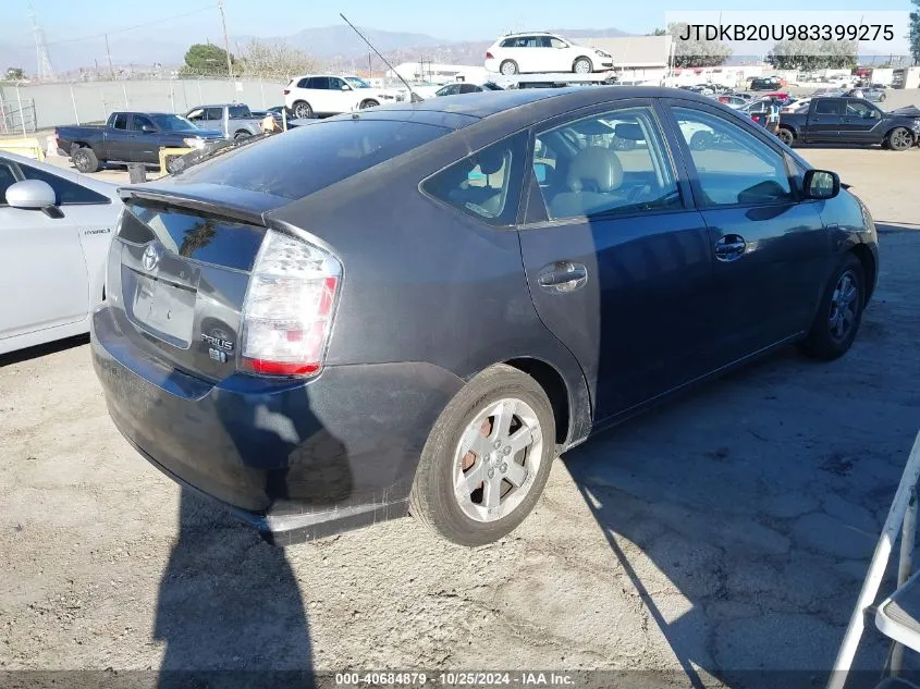 2008 Toyota Prius VIN: JTDKB20U983399275 Lot: 40684879