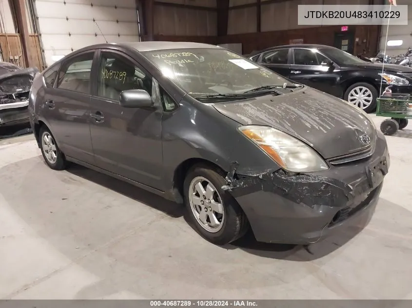 2008 Toyota Prius VIN: JTDKB20U483410229 Lot: 40687289